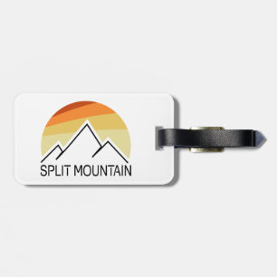 Etiqueta De Bagagem Split Mountain Califórnia Retrô
