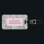 Etiqueta De Bagagem Spotted<br><div class="desc">estilo viagem com uma etiqueta de bagagem de design personalizada! As etiquetas modernas e na moda vão vestir a sua bagagem e tornar fácil identificar rapidamente a sua bagagem na reivindicação de bagagem.</div>