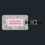 Etiqueta De Bagagem Spotted<br><div class="desc">estilo viagem com uma etiqueta de bagagem de design personalizada! As etiquetas modernas e na moda vão vestir a sua bagagem e tornar fácil identificar rapidamente a sua bagagem na reivindicação de bagagem.</div>