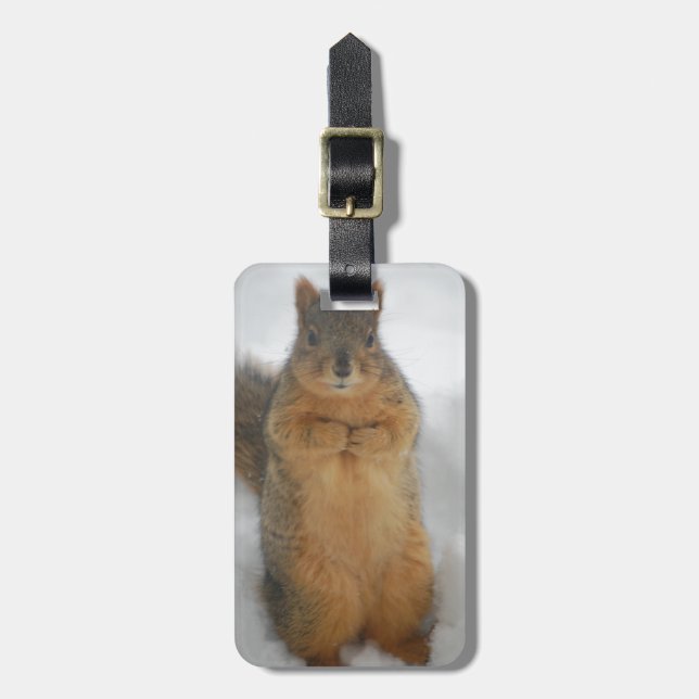 Etiqueta De Bagagem Squirrel Love (Frente Vertical)