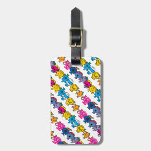 Etiqueta De Bagagem Sr. Little & Little Miss Character Pattern