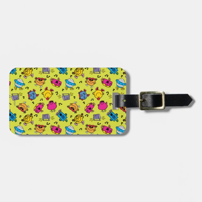 Etiqueta De Bagagem Sr. Little & Little Miss Pattern (Frente Horizontal)