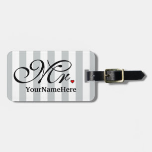 Etiqueta De Bagagem Sr. Marido Preparação Nome Clique para