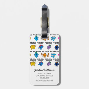 Etiqueta De Bagagem Sr. Men & Little Miss Nomes dos caracteres