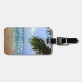 Etiqueta De Bagagem Sr. & Sra. da lua de mel | do Tag | da bagagem do