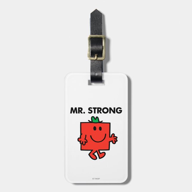 Etiqueta De Bagagem Sr. Strong Waving Hello (Frente Vertical)