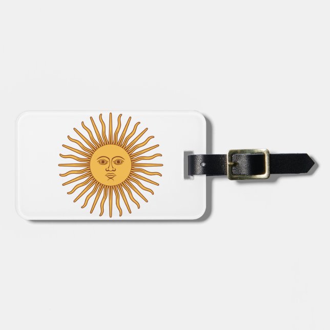 Etiqueta De Bagagem Sr. Sun (Frente Horizontal)