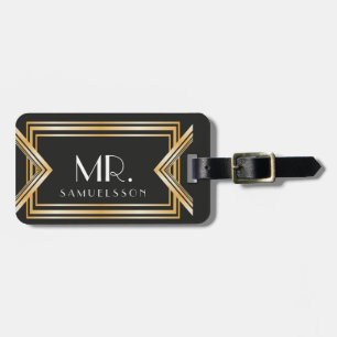 Etiqueta De Bagagem Sr. Tag   Gatsby da bagagem do viagem inspirado