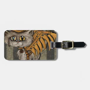 Etiqueta De Bagagem Sr. Tipps Steampunk Gato Fada