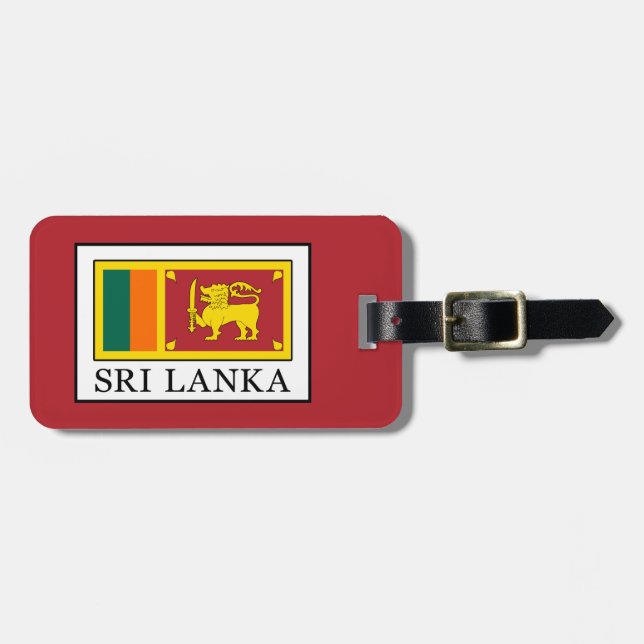 Etiqueta De Bagagem Sri Lanka (Frente Horizontal)