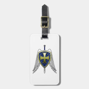 Etiqueta De Bagagem St Michael - protetor da escala do dragão
