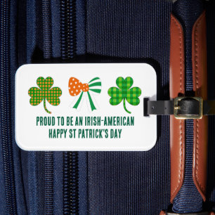 Etiqueta De Bagagem St Patricks Coquette Shamrock Personalizado