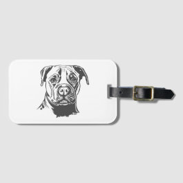 Etiqueta De Bagagem Staffordshire Bull Terrier