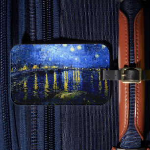 Etiqueta De Bagagem Starry Night over the Rhone por van Gogh