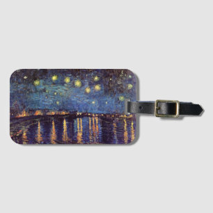 Etiqueta De Bagagem Starry Night Over the Rhone, por Vincent van Gogh
