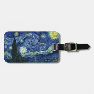 Etiqueta De Bagagem Starry Night Vincent van Gogh Fine Art Painting