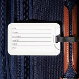 Etiqueta De Bagagem Start Small, Dream Big Travel Luggage Tag