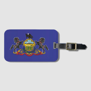 Etiqueta De Bagagem State Flag of Pennsylvania, EUA