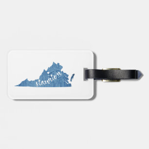 Etiqueta De Bagagem Staunton Virginia Wood Grain