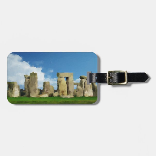 Etiqueta De Bagagem Stonehenge (Frente Horizontal)