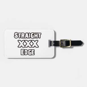 Etiqueta De Bagagem Straightedge