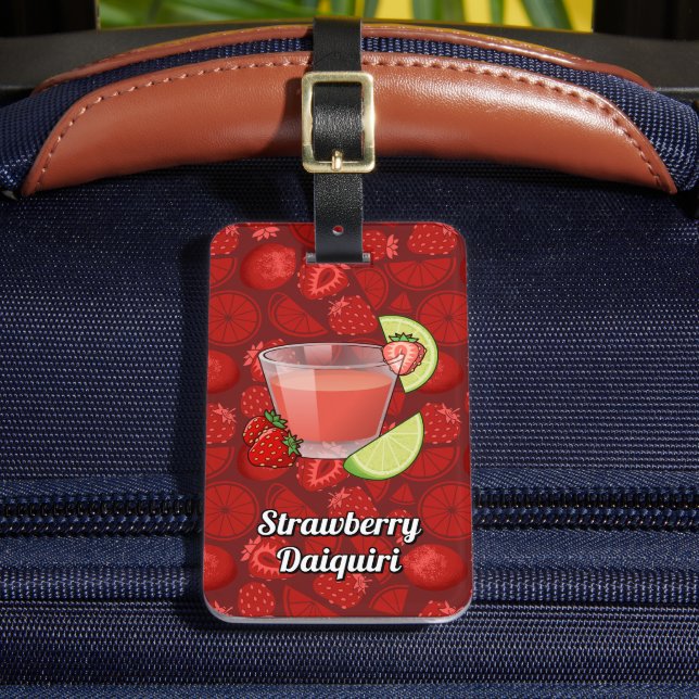Etiqueta de Bagagem Strawberry Daiquiri (Frente Insitu 2)