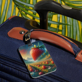 Etiqueta De Bagagem Strawberry Field of Dreams