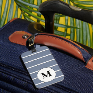 Etiqueta De Bagagem Stripes brancas