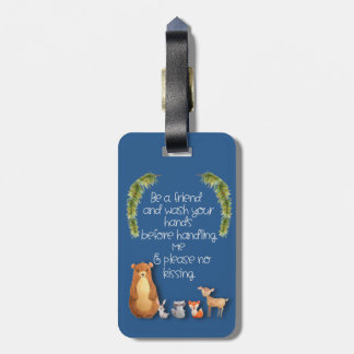 Etiqueta De Bagagem Stroller Tag não toque no bebê lave suas mãos