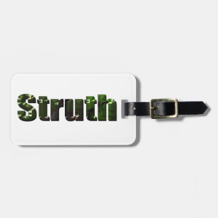 Etiqueta De Bagagem Struth! Aussie Slang Word,