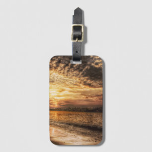 Etiqueta De Bagagem Stuning Beach Sunrise
