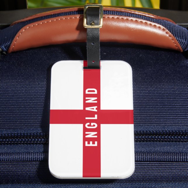 Etiqueta De Bagagem Stylized England Flag (Frente Insitu 2)