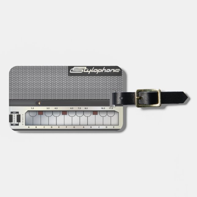 Etiqueta De Bagagem Stylophone (Frente Horizontal)