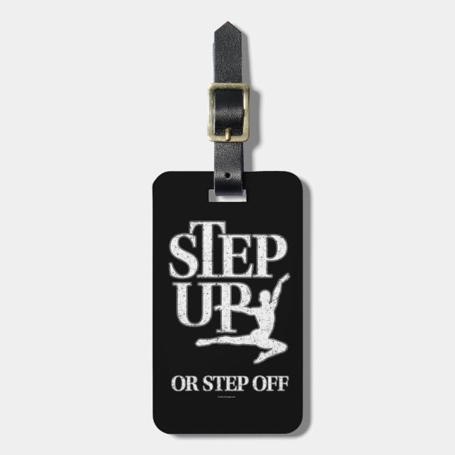 Etiqueta De Bagagem Subir Ou Desligar (Dança) (Frente Vertical)
