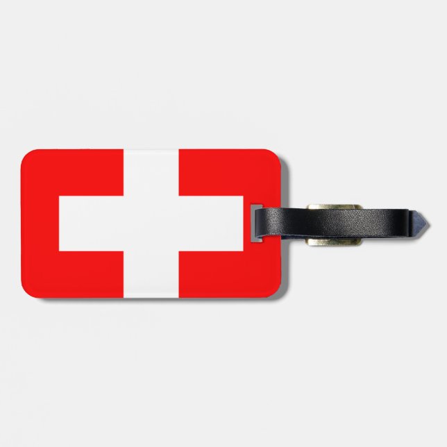 Etiqueta De Bagagem Suiça (Traseira Horizontal)