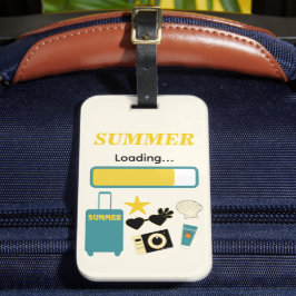 Etiqueta De Bagagem Summer Loading Yellow Luggage Tag