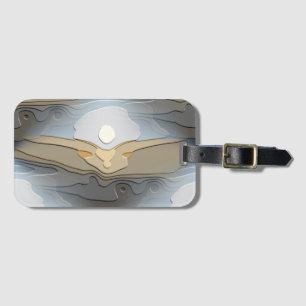 ETIQUETA DE BAGAGEM SUN SOBRE AS COLINAS