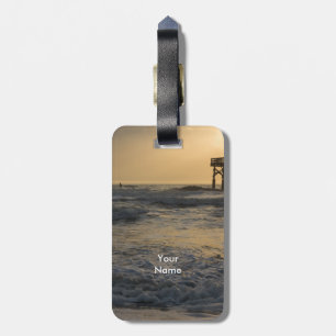 Etiqueta De Bagagem Sunrise e Paddleboard