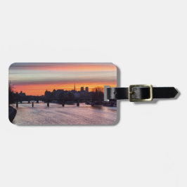 Etiqueta De Bagagem Sunrise sobre Ile de la Cite e Notre Dame - Paris