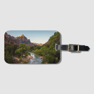 Etiqueta De Bagagem Sunrise sobre o vigia