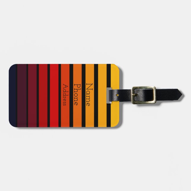 Etiqueta De Bagagem Sunset (Frente Horizontal)