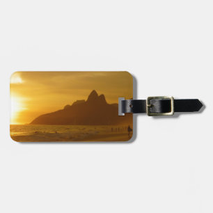 Etiqueta De Bagagem Sunset Beach TroOcean Water Peace Peace Love