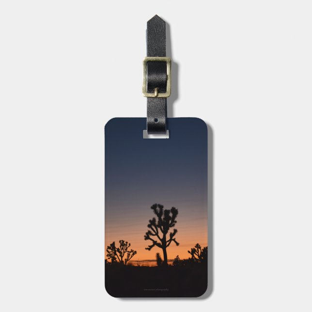 Etiqueta De Bagagem Sunset Joshua Trees (Frente Vertical)
