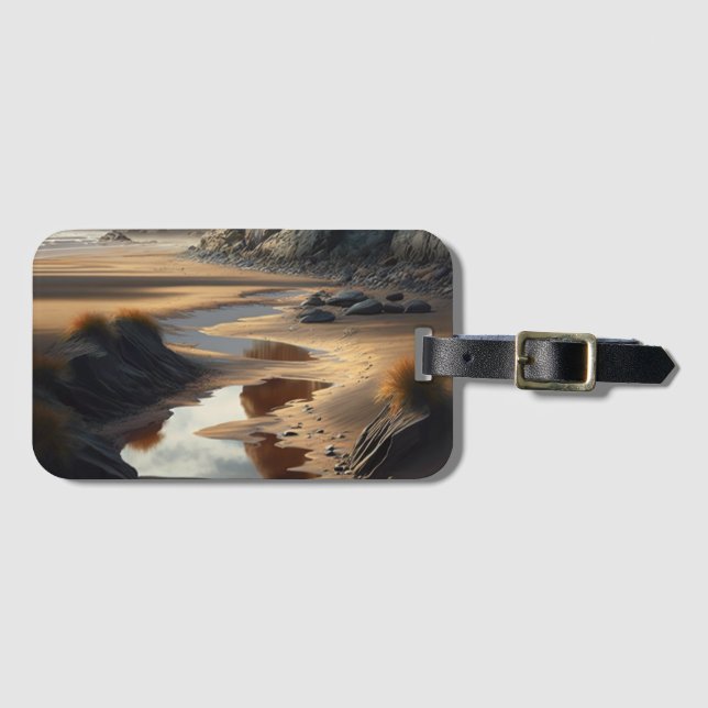 Etiqueta De Bagagem Sunset Shore (Frente Horizontal)