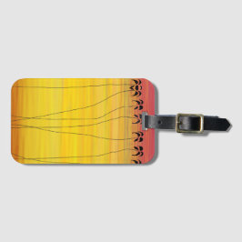 Etiqueta De Bagagem Sunset tropical