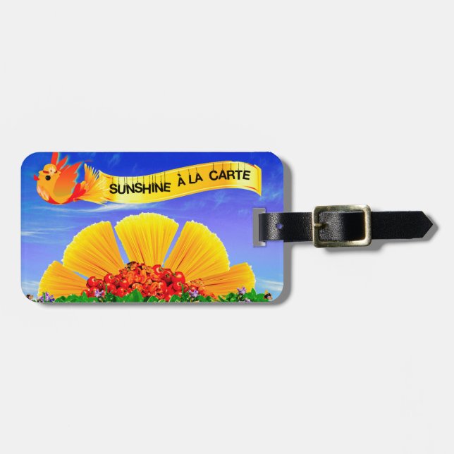 ETIQUETA DE BAGAGEM SUNSHINE ALA CARTE! (Frente Horizontal)