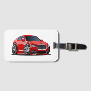 Etiqueta De Bagagem Super carro de desenho animado