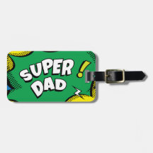 "Super Pai" Cartaz Colorido de Pop