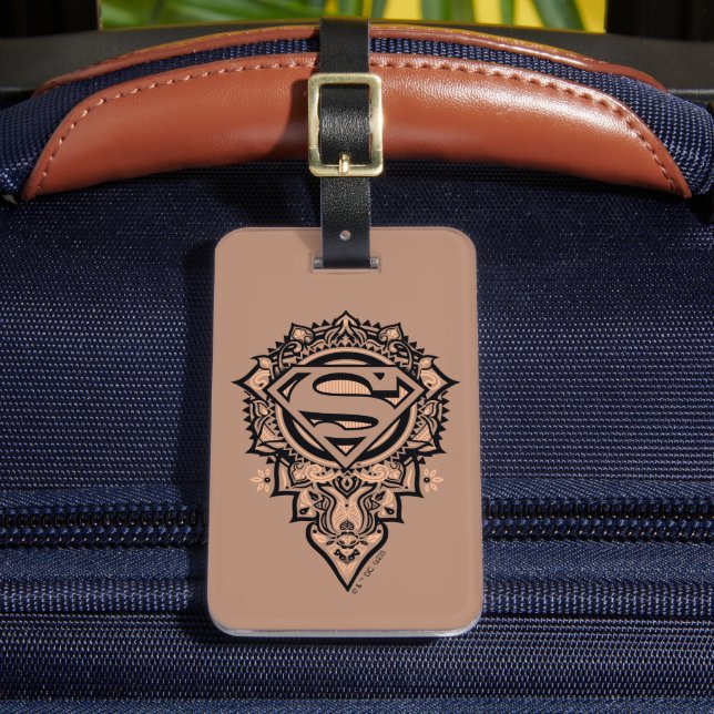 Etiqueta De Bagagem Supergirl Mandala Graphic (Frente Insitu 2)