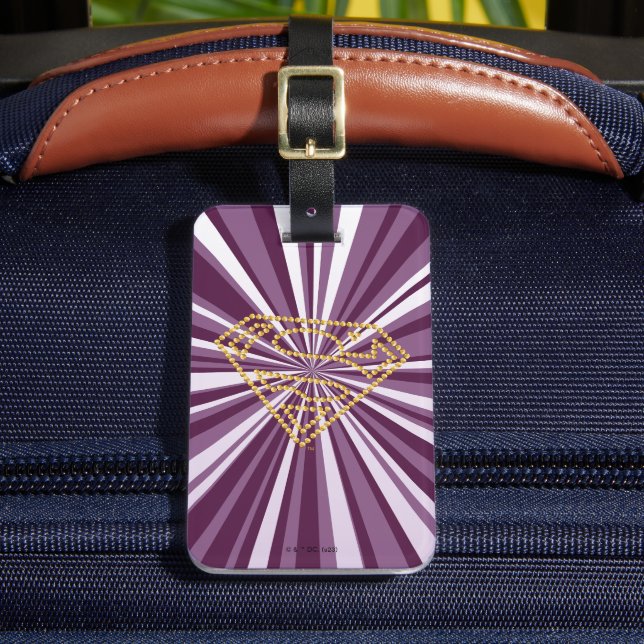 Etiqueta De Bagagem Supergirl Studed S-Shield (Frente Insitu 2)